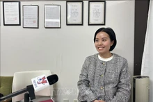 Le Thuy Tien en la entrevista a la VNA. (Foto: VNA)
