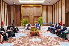 Escena de la reunión (Fotografía: VNA)
