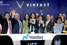 La directora general global de VinFast, Le Thi Thu Thuy, en el evento (Foto: captura de pantalla)