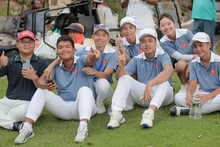 El equipo vietnamita de golf.