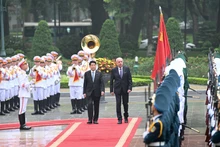 [Foto] Presidente de Vietnam preside ceremonia de bienvenida a su homólogo húngaro
