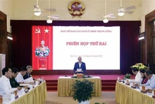 Presidente de Vietnam Nguyen Xuan Phuc en la reunión. (Fotografía: VNA)