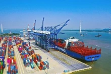 El puerto internacional de Lach Huyen, Hai Phong. (Fotografía: VNA)
