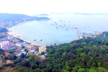 Un rincón de la comuna isleña de Thanh Lan. (Fotografía: baoquangninh.vn)