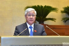 El presidente del Frente de la Patria de Vietnam, Do Van Chien, habla en el evento. (Foto: Nhan Dan)