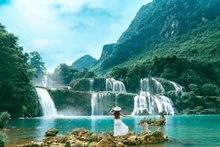La cascada Ban Gioc en Cao Bang (Foto: VNA)