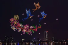 2025 drones brillarán en Hanói para saludar al año nuevo