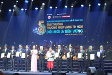 En la ceremonia de entrega de premios (Foto: VGP)