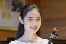 La violinista Hoang Ho Khanh Van actuará en el concierto. (Fotografía: VNA)
