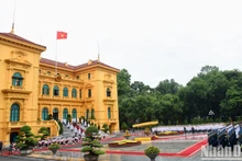 [Foto] Premier vietnamita preside ceremonia de bienvenida a su homólogo singapurense