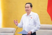 El presidente de la Asamblea Nacional de Vietnam, Tran Thanh Man, habla en la cita. (Foto: quochoi.vn)