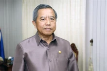 El presidente de la Asociación de Amistad Laos-Vietnam y ministro de Tecnología y Comunicación de Laos, Boviengkham Vongdara. (Foto: VNA)