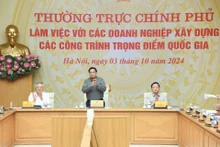 El primer ministro vietnamita, Pham Minh Chinh, preside el evento.