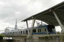 La línea de metro Ben Thanh – Suoi Tien de Ciudad Ho Chi Minh inicia un período de prueba a principios de este mes. (Foto: VNA)