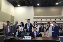 La delegación de Vietnam en el evento (Foto: VNA)