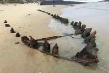 En el informe científico se muestra la parte superior del naufragio. (Foto: Periódico Tuoi Tre)