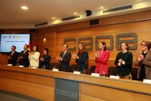 El viceprimer ministro vietnamita, Tran Luu Quang, participa en el Coloquio Empresarial Vietnam-España (Fotografía: VNA)