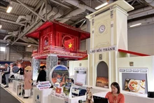 Espacio turístico vietnamita en la feria (Fotografía: VNA)