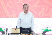 El secretario general del Partido Comunista de Vietnam, To Lam, en la reunión (Foto: VNA)