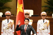 El presidente Luong Cuong toma juramento ante la Asamblea Nacional. (Foto: VGP)