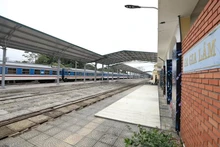 la estación de Gia Lam en Hanói (Foto: VNA)