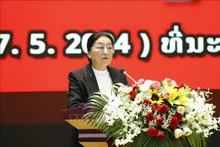 La vicepresidenta de Laos Pany Yathotou en el evento (Foto: VNA)