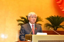 El presidente del Comité Central del Frente de la Patria de Vietnam, Do Van Chien en el evento.