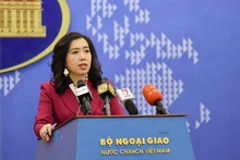 La portavoz del Ministerio de Relaciones Exteriores vietnamita, Le Thi Thu Hang. (Fotografía: VNA)