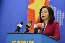 La portavoz de la Cancillería de Vietnam, Le Thi Thu Hang. (Fotografía: VNA)