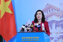 La portavoz de la Cancillería de Vietnam, Le Thi Thu Hang. (Fotografía: VNA)