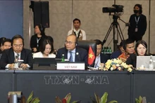 Representantes de la delegación vietnamita (Fotografía: VNA)