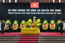 [Foto] Servicio memorial al secretario general del PCV Nguyen Phu Trong