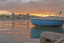 Atardecer en la isla de Binh Ba.