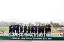 Jefes de delegaciones participantes en la ADMM-Retreat (Foto: VNA)