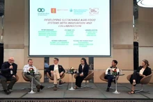 Delegados en el seminario sobre la cooperación Vietnam-Dinamarca en agricultura verde.