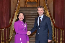 La vicepresidenta vietnamita Vo Thi Anh Xuan y el príncipe heredero Frederik de Dinamarca (Fotografía: dangcongsan.vn)