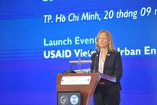 La directora de USAID en Vietnam, Aler Grubbs. (Fotografía: Embajada de Estados Unidos en Vietnam)