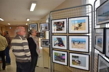 Espacio de la exposición “Un día en Vietnam” (Fotografía: VNA)