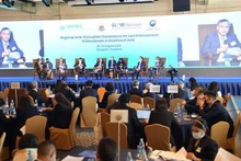 El viceministro de Seguridad Pública Nguyen Van Long interviene en la cita. (Fotografía: VNA)