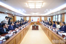 En las conversaciones entre el primer ministro de Vietnam, Pham Minh Chinh, y su homólogo Han Duck Soo.