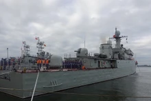 El barco de la delegación de la Armada Popular de Vietnam (Fotografía: qdnd.vn)