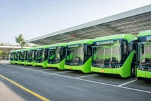 Los autobuses de VinFast. (Fotografía: VNA)