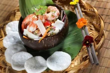 Ensalada con núcleo de cocoreto (Fotografía: VNP)