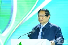 El primer ministro de Vietnam, Pham Minh Chinh, habla en el evento. (Foto: Nhan Dan)