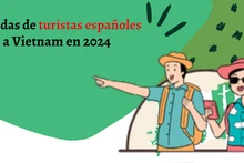 Llegadas de turistas españoles a Vietnam aumentan 20 por ciento en 2024