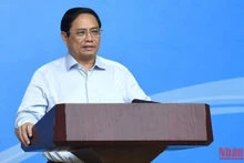 El primer ministro vietnamita, Pham Minh Chinh en el evento. 