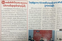 Periódico laosiano resalta nexos de amistad Laos-Vietnam 