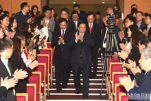 El primer ministro de Vietnam, Pham Minh Chinh, en la conferencia.