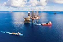 Plataforma de explotación de petróleo y gas Tam Dao 03. (Foto: pnv.vn)