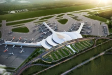 Una perspectiva del aeropuerto internacional de Long Thanh en la provincia de Dong Nai. (Foto: VNA)